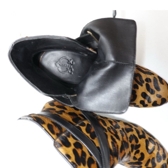 C Wonder Leopard Calf Hair Booties - Picture 8 of 9